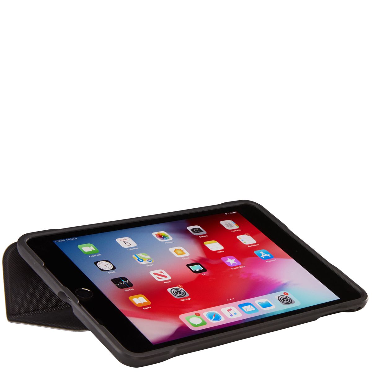 Black Case Logic SnapView Case for iPad mini - front standing