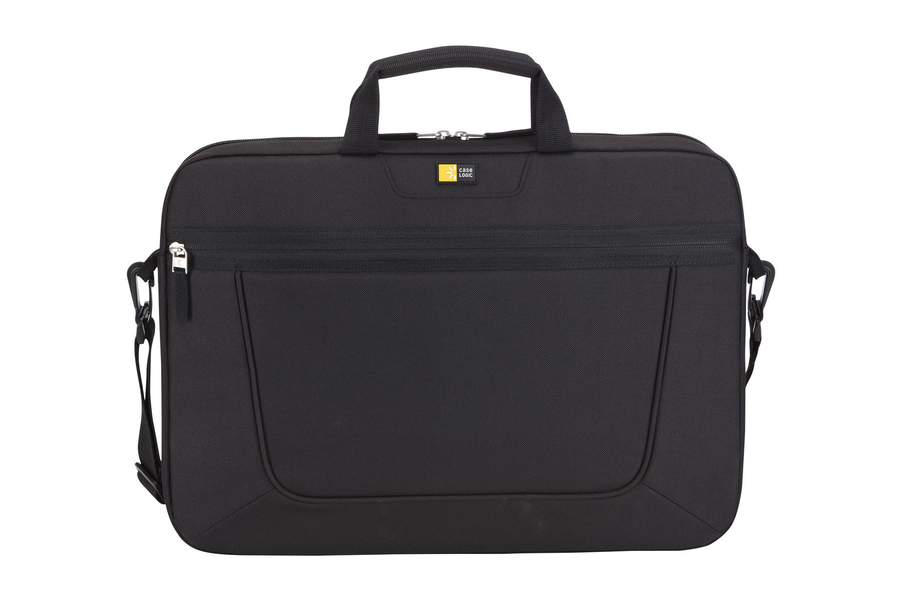 Case Logic 15.6” Top Loading Laptop Case Black - Front