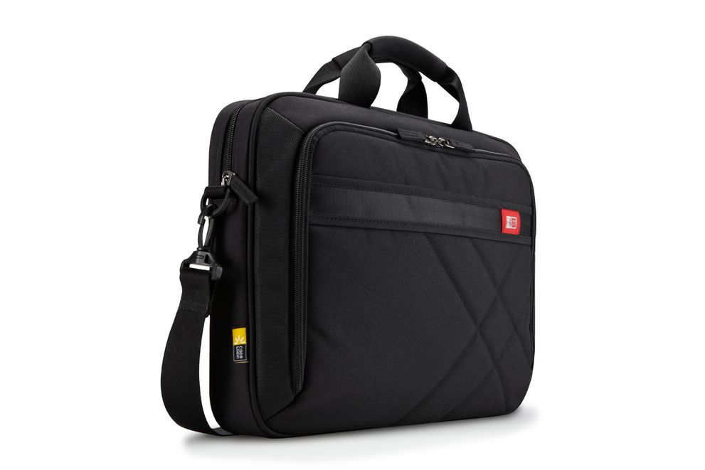 Sacoche Case Logic Pour PC 15,6-16" + Tablette 10" - Nylon Gris, Rangement Organisé, Poignée Et Bandoulière